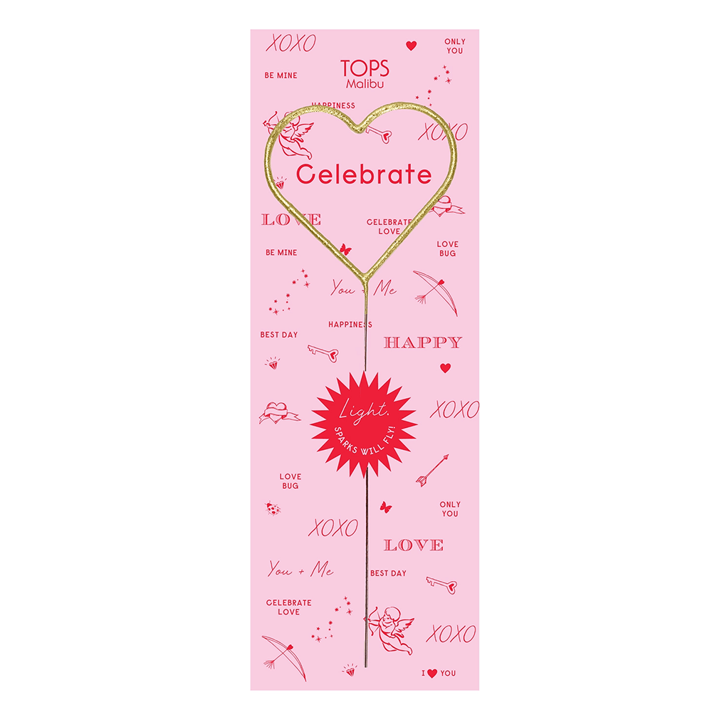 Giant Gold Sparkler Wand - Heart, Shopsweetluluss