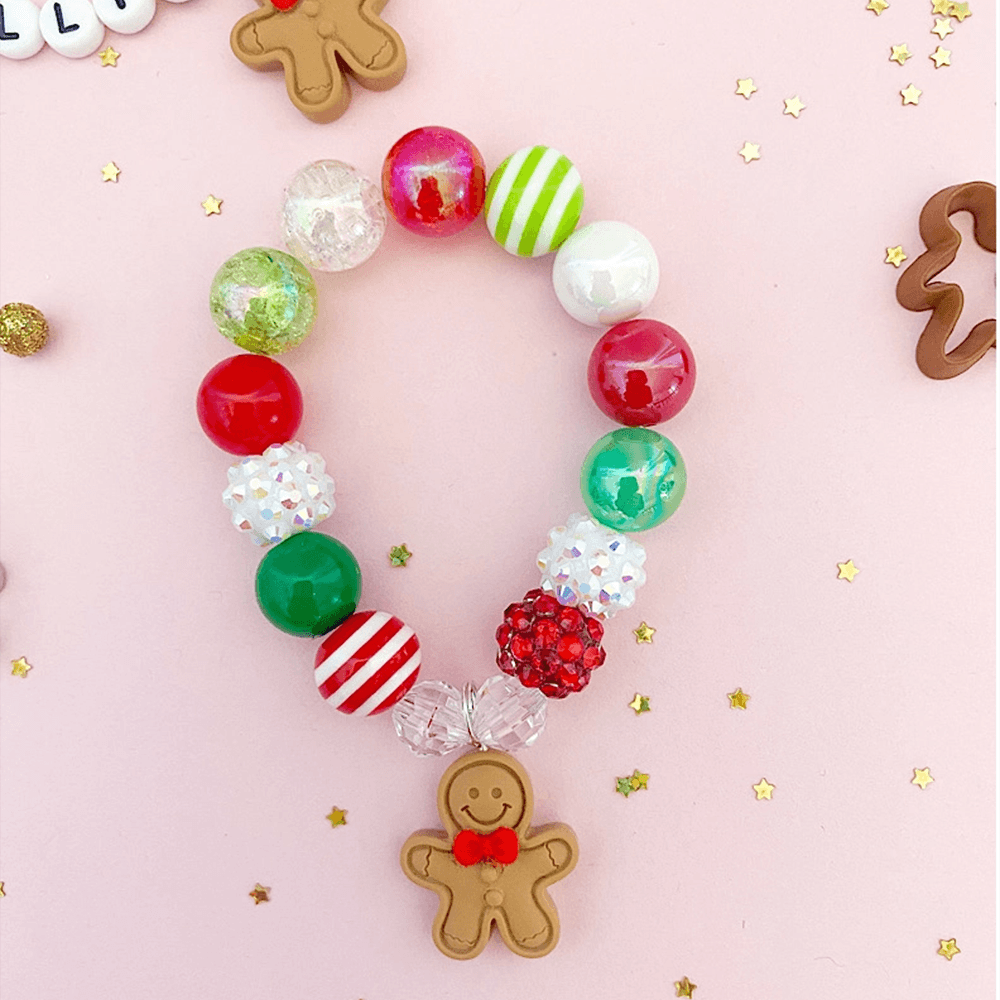 Gingerbread Charm Bracelet - 3 Size Options, Shopsweetluluss