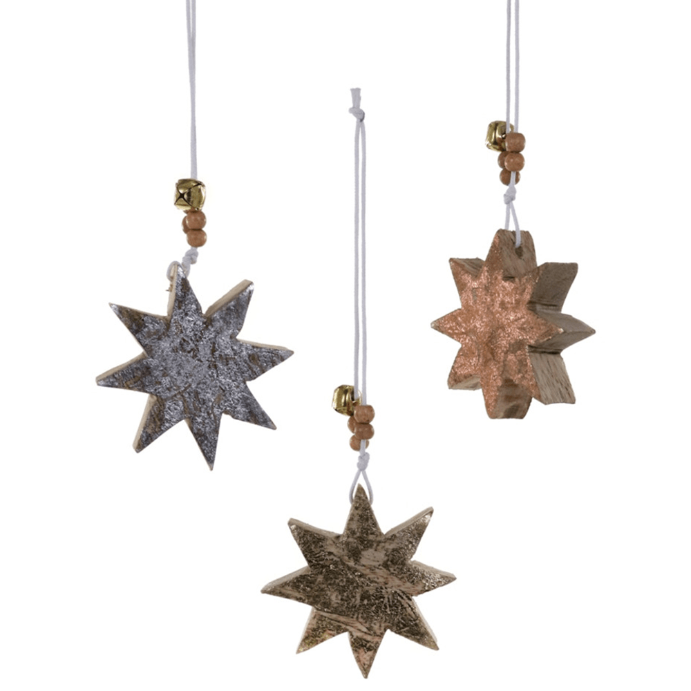 Glinting Star Ornament - 3 Color Options, Shopsweetluluss