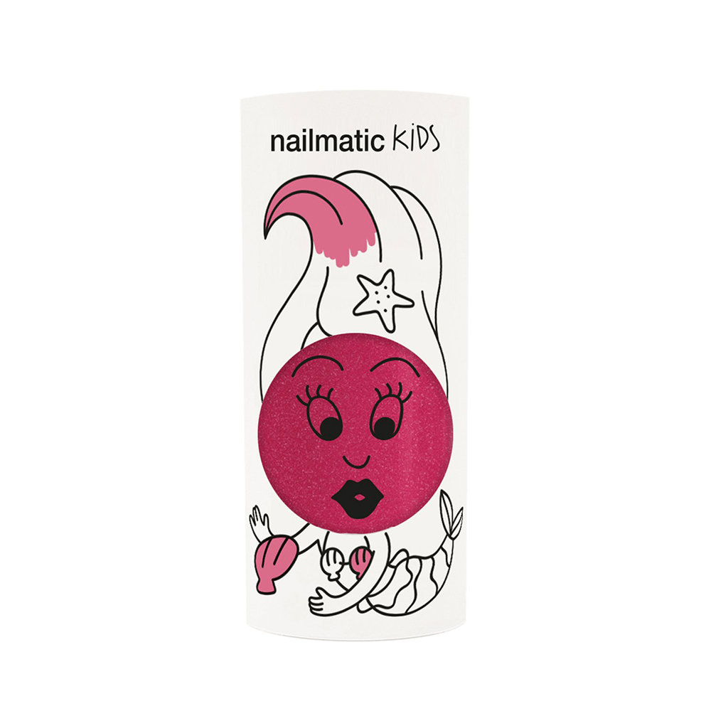 Glitter Water-based Nail Polish - Dark Pink, Shopsweetluluss
