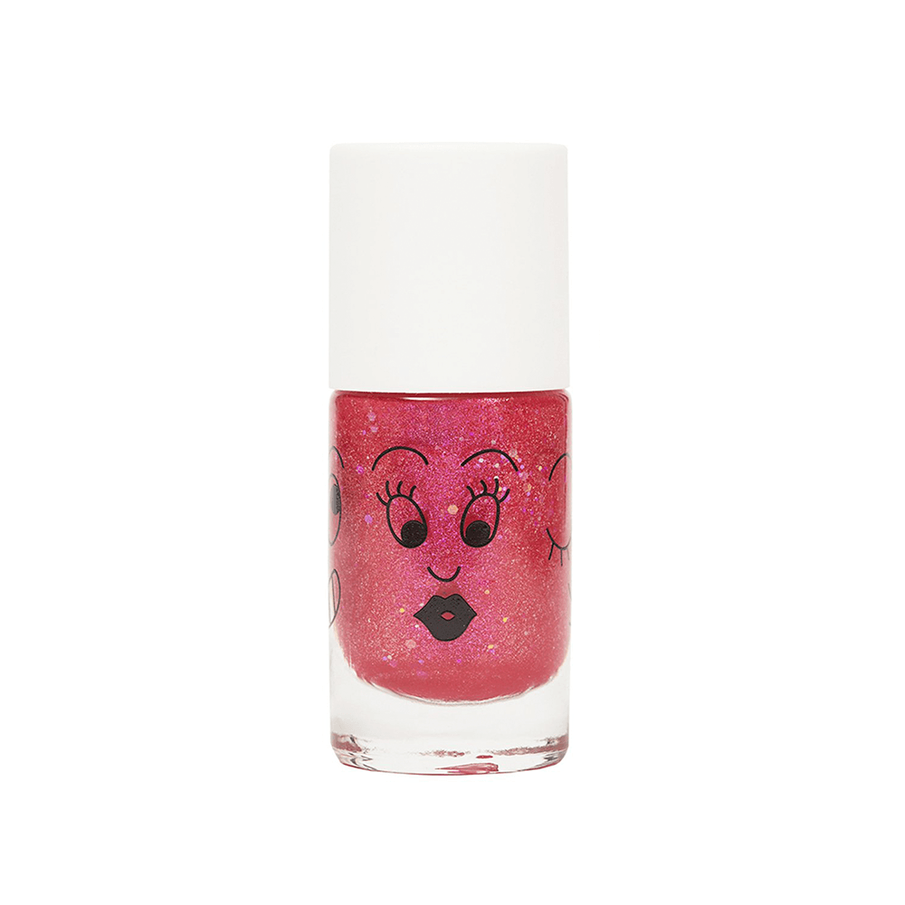 Glitter Water-based Nail Polish - Dark Pink, Shopsweetluluss