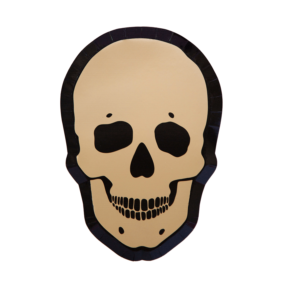 Gold Skull Dinner Plates, Shopsweetluluss