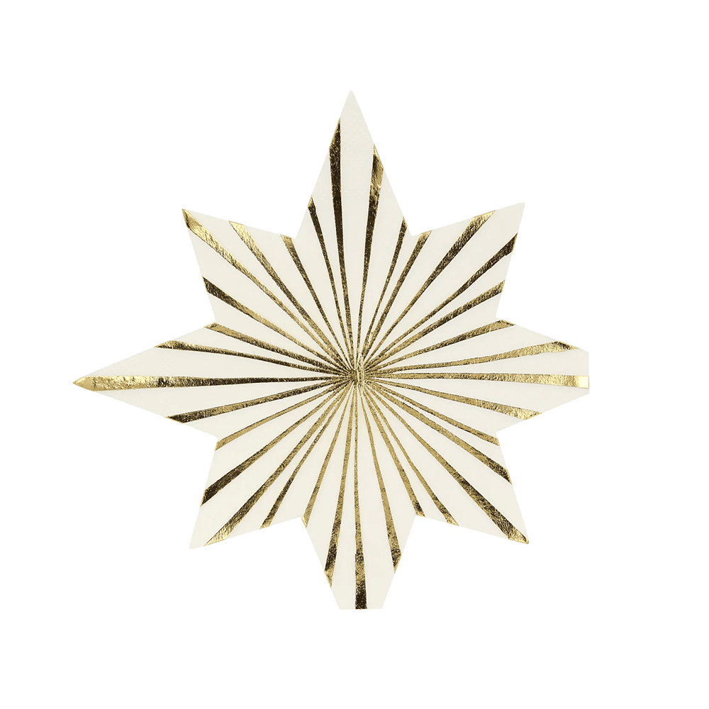 Gold Stripe Star Napkins, Shopsweetluluss