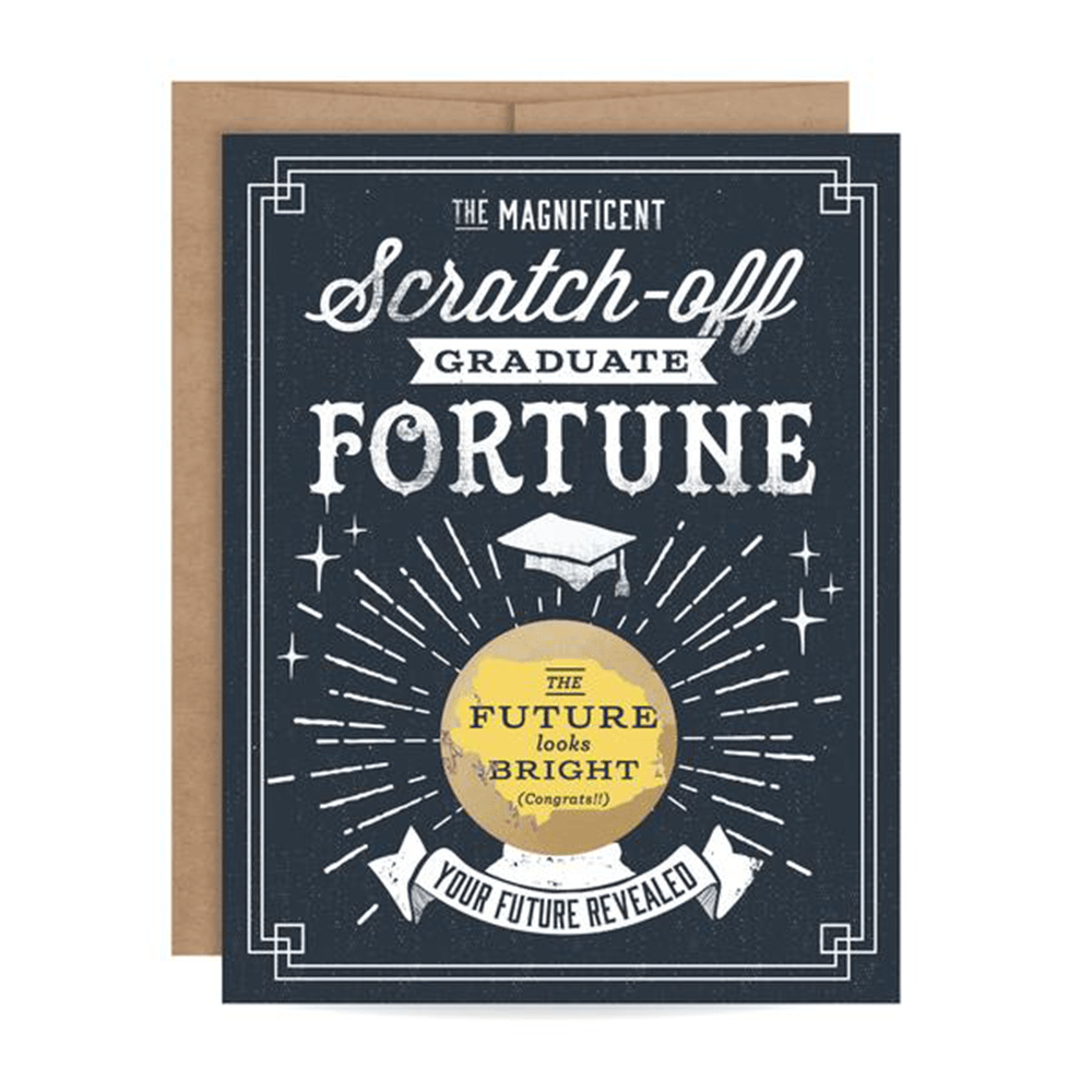 Graduation Fortune Scratch-off Card, Shopsweetluluss