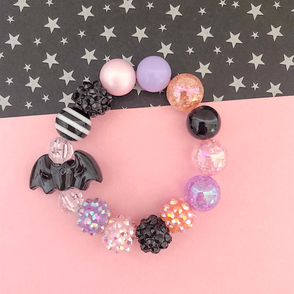 Halloween Bat Charm Bracelet - 3 Sizes, Shopsweetluluss