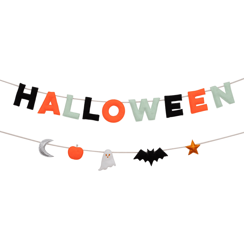 Halloween Felt Garland, Shopsweetluluss