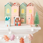 Hand-Painted Mango Wood House, 7" - 2 Color Options, Shopsweetluluss