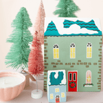 Hand-Painted Mango Wood House, 7" - 2 Color Options, Shopsweetluluss