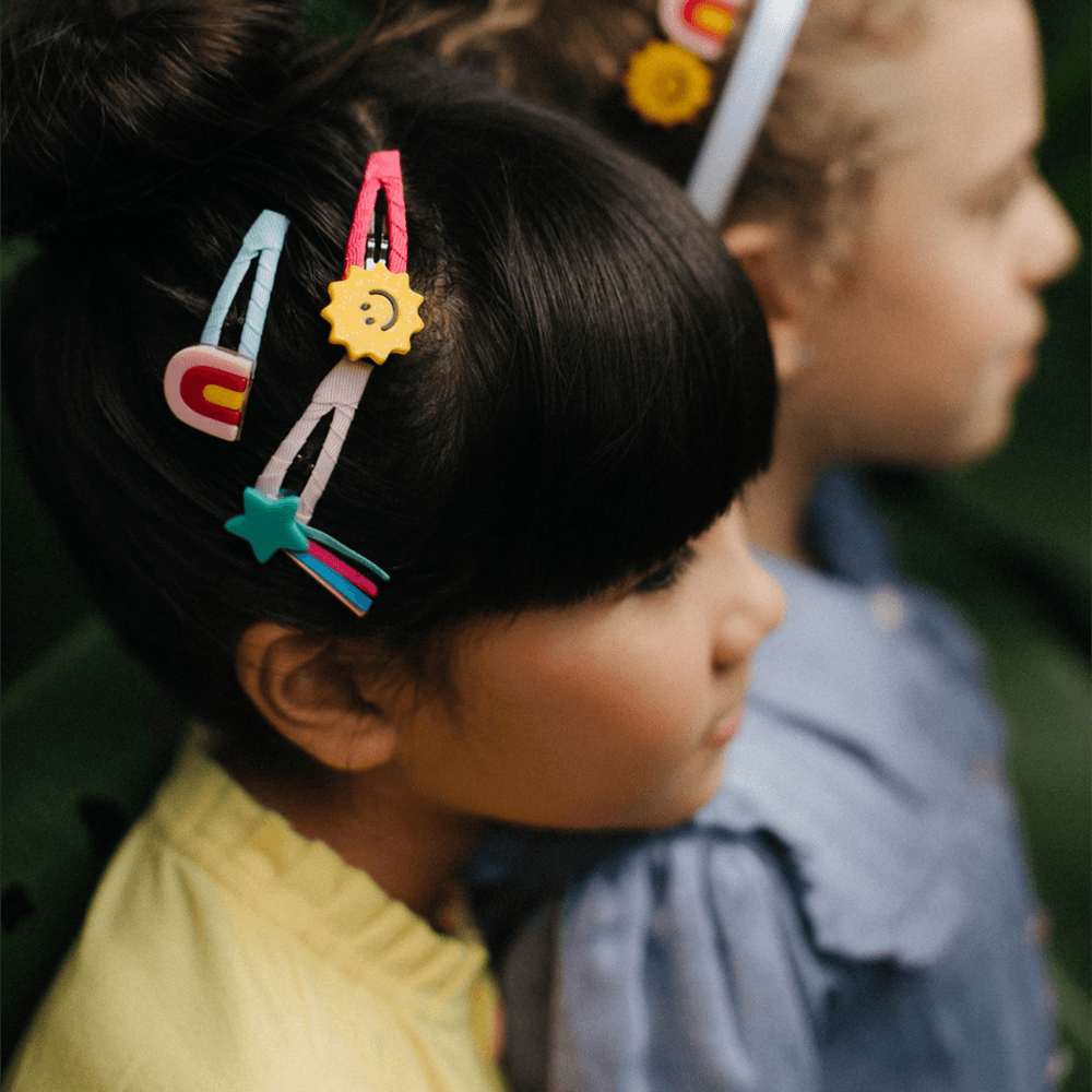 Happy Day Hair Clips - Set of 3, Shopsweetluluss