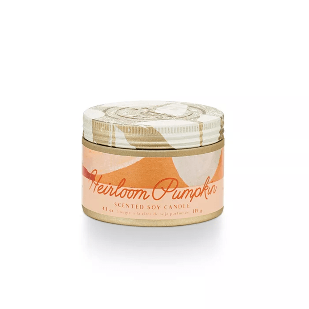 Heirloom Pumpkin Tin Candle, Shopsweetluluss