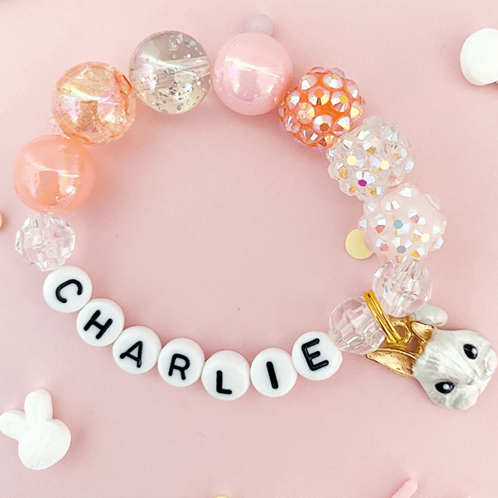 Hippity Hoppity Bunny Charm Bracelet - 3 Size Options, Shopsweetluluss