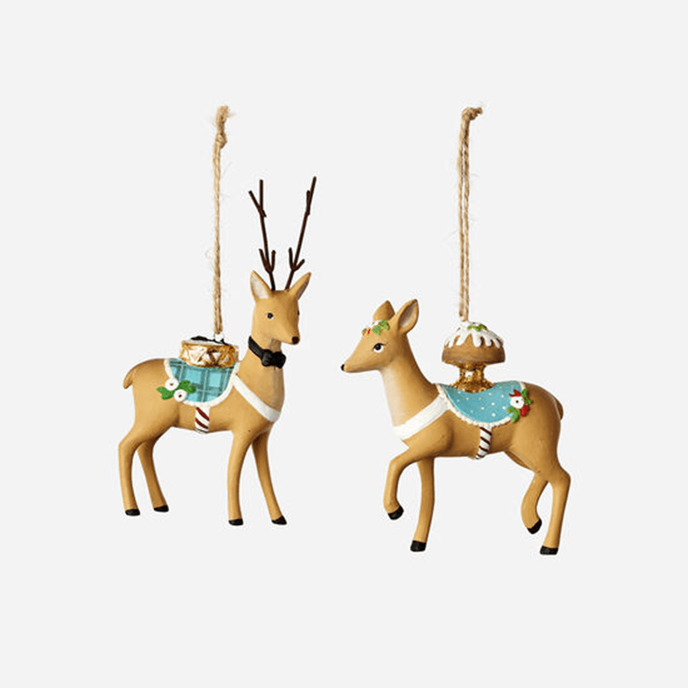 Holiday Reindeer Ornament - 2 Style Options, Shopsweetluluss