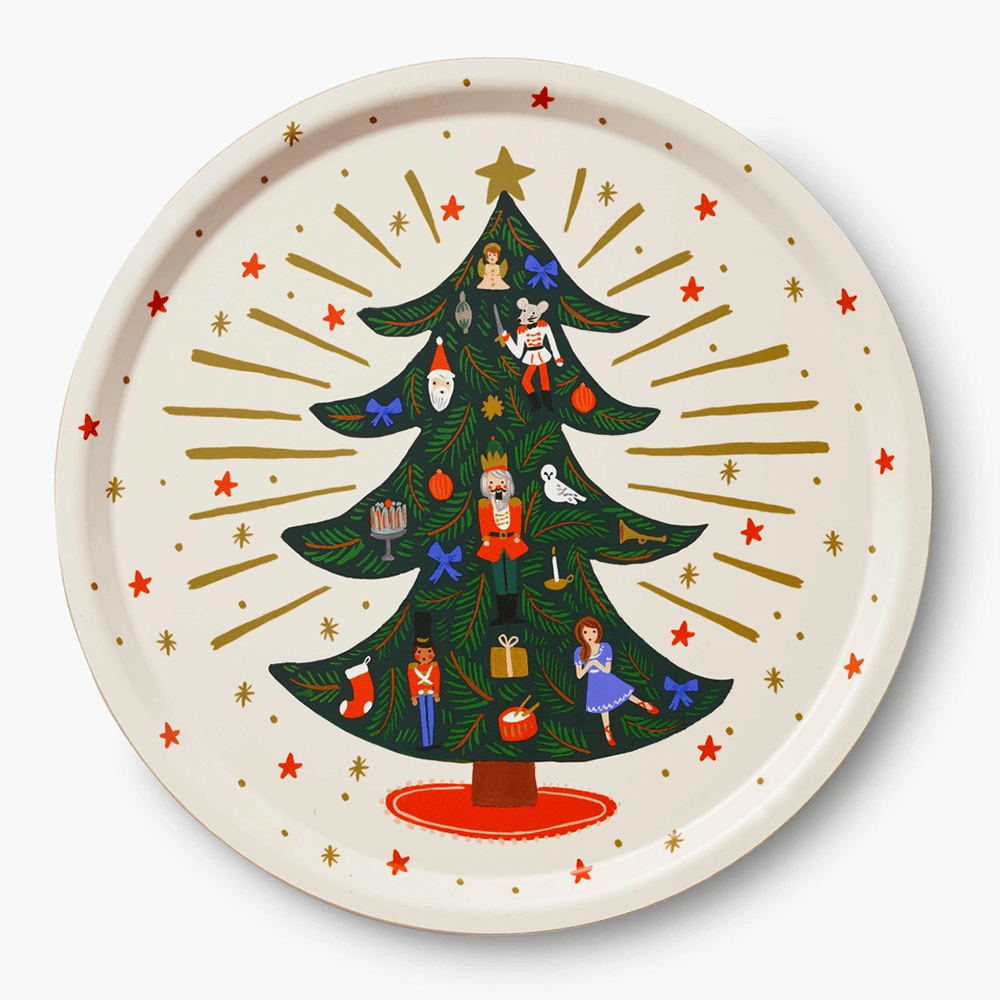 Holiday Tree Round Serving Tray, Shopsweetluluss