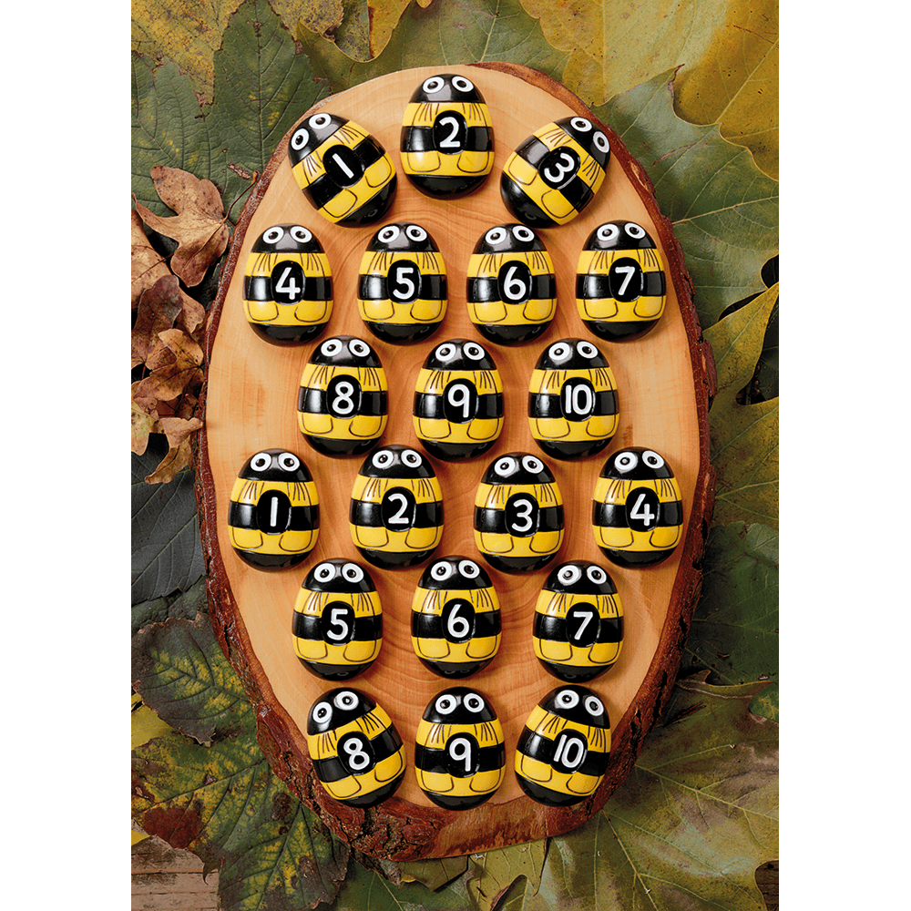 Honey Bee Number Stones, Shopsweetluluss