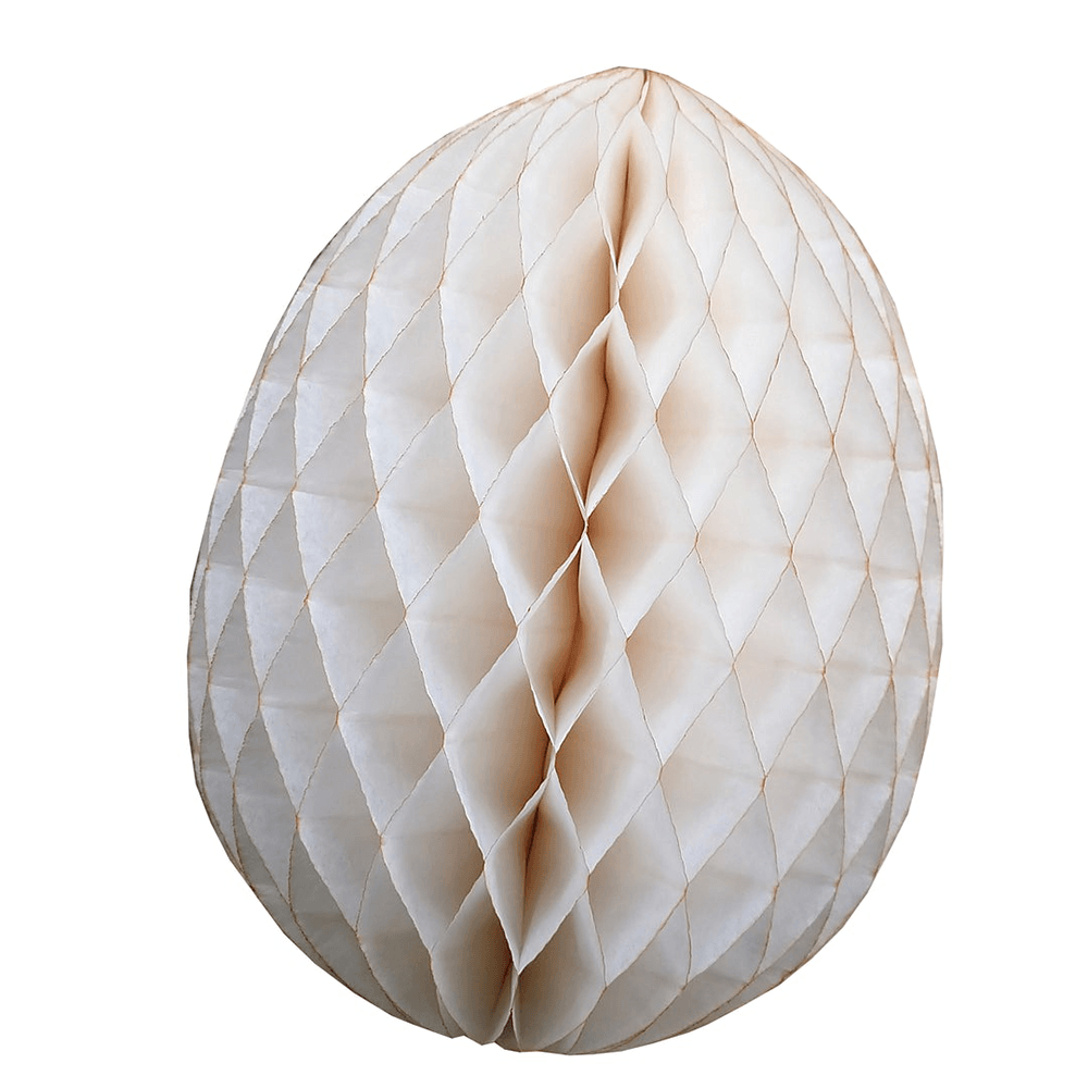 Honeycomb Easter Egg, Ivory - 9", Shopsweetluluss