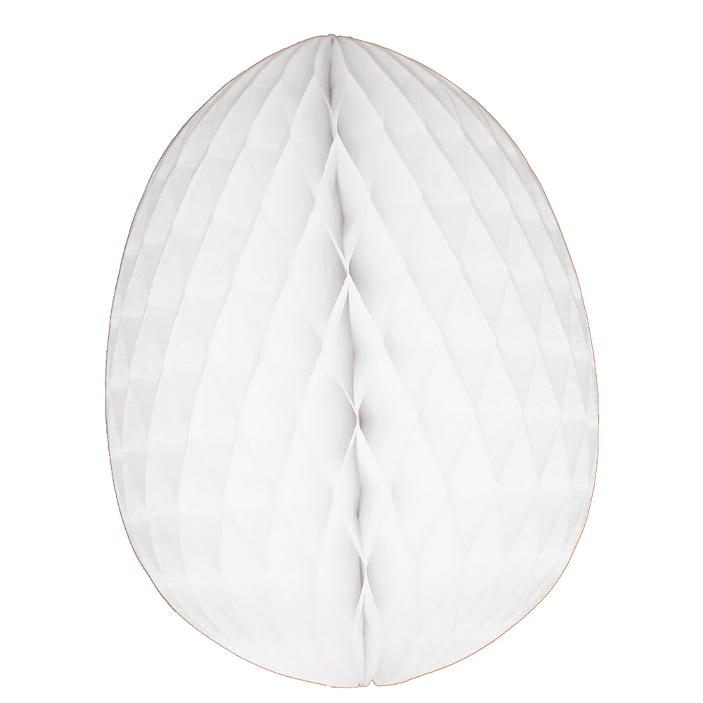 Honeycomb Easter Egg, White - 2 Size Options, Shopsweetluluss