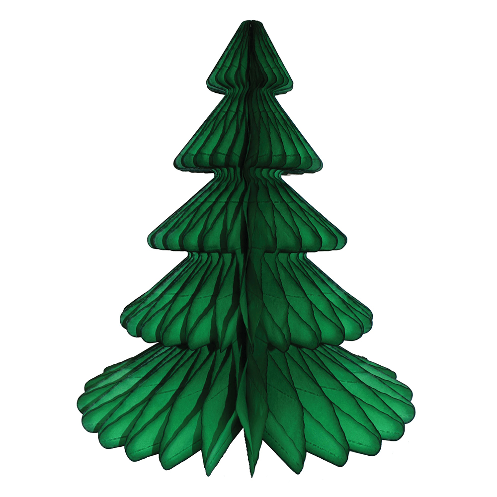 Honeycomb Tissue Paper Tree, Dark Green - 2 Size Options, Shopsweetluluss