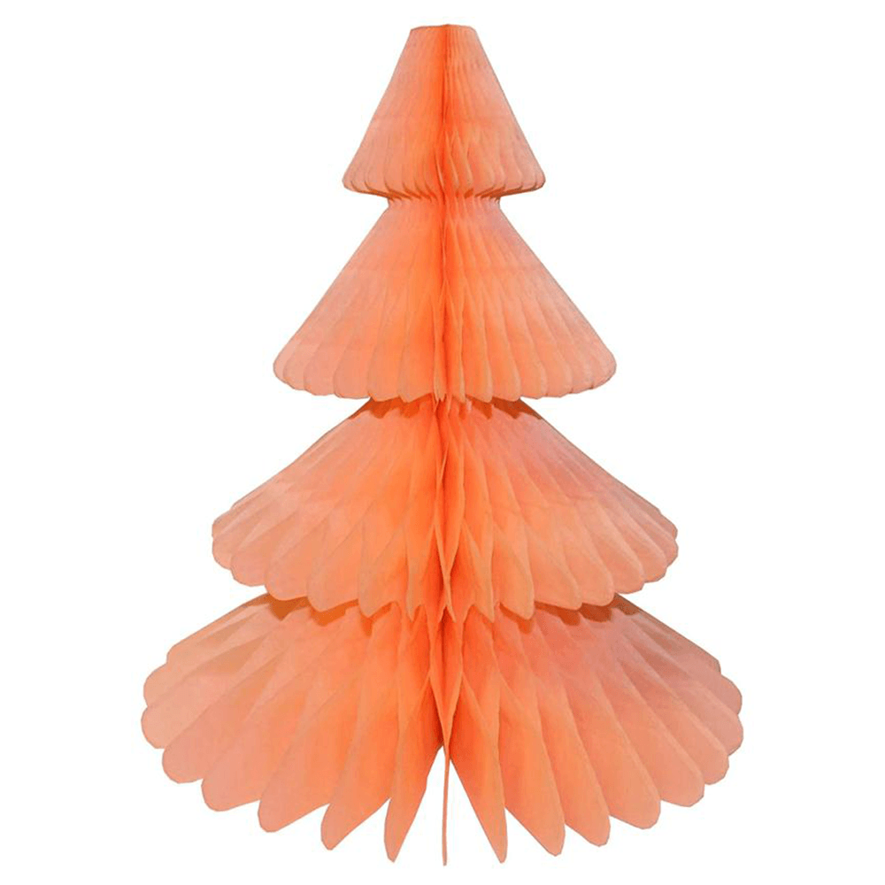 Honeycomb Tissue Paper Tree, Peach - 2 Size Options, Shopsweetluluss