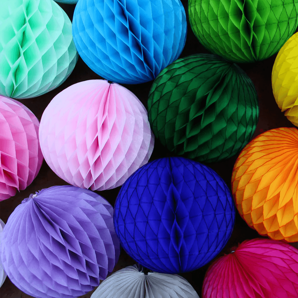 14" Honeycomb Balls - 21 Color Options, Shopsweetluluss