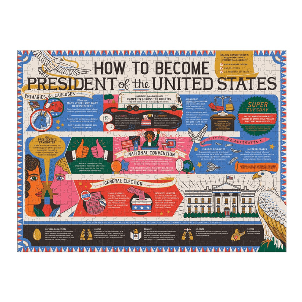 How to Become President of the United States 2-in-1 Puzzle, Shopsweetluluss