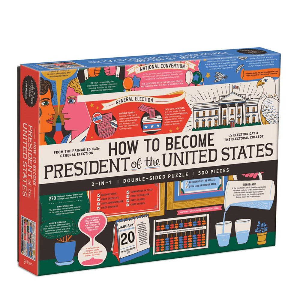 How to Become President of the United States 2-in-1 Puzzle, Shopsweetluluss