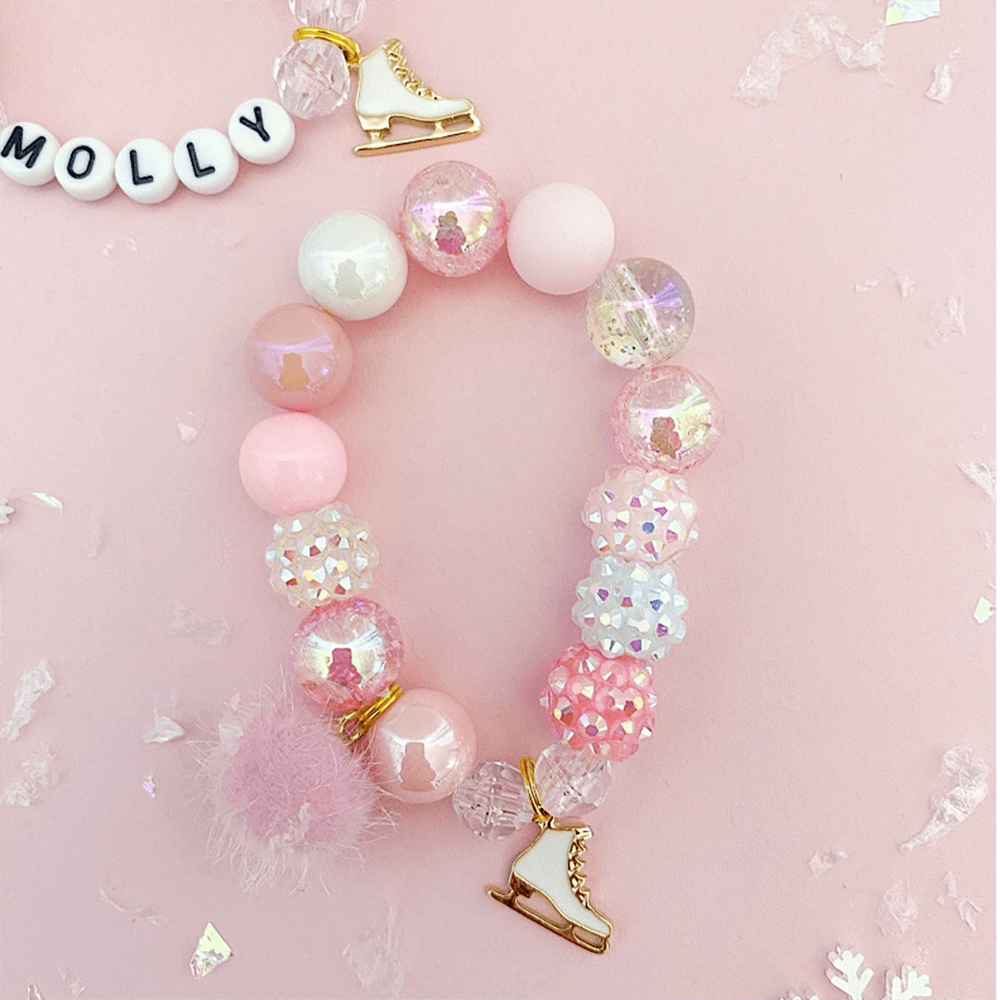 Ice Skate Charm Bracelet - 3 Size Options, Shopsweetluluss