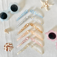 Jelly Daisy Hair Clip Set - 6 Color Options