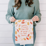 Jump in the Leaves Flour Sack Towel, Shopsweetluluss