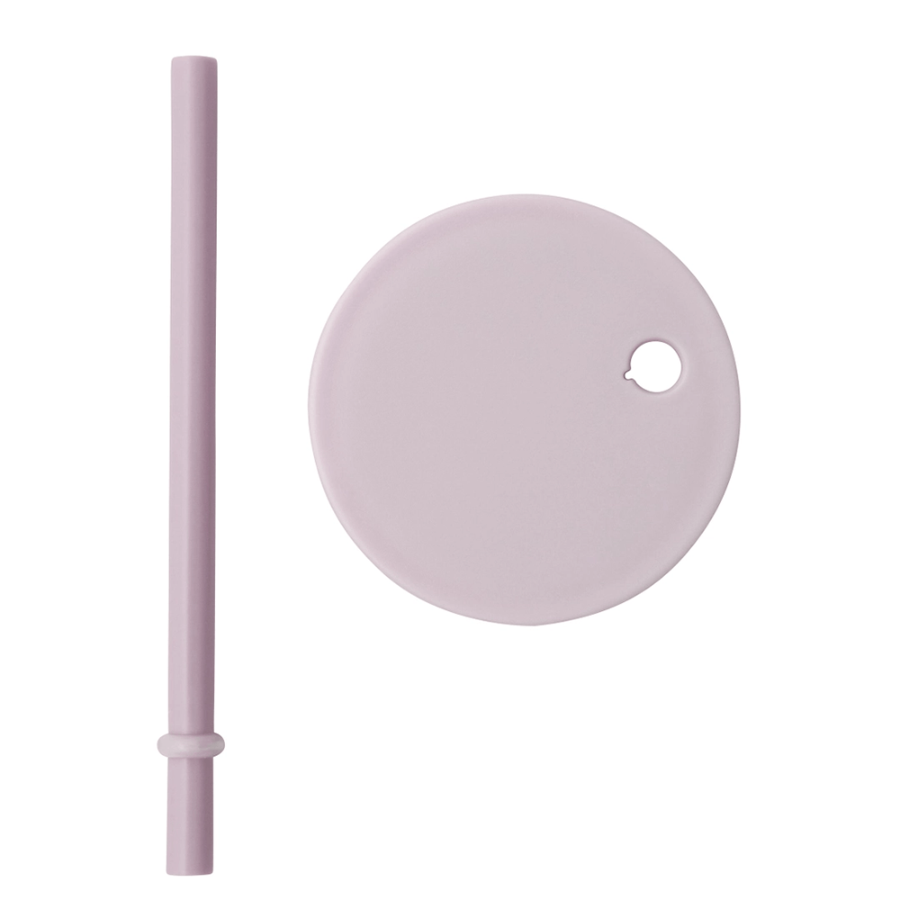 Kids Personal Drinking Glass Straw Lid - Lavender, Shopsweetluluss