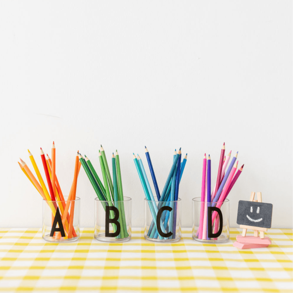 Kids Personal Drinking Glass - Letters A-Z, Shopsweetluluss