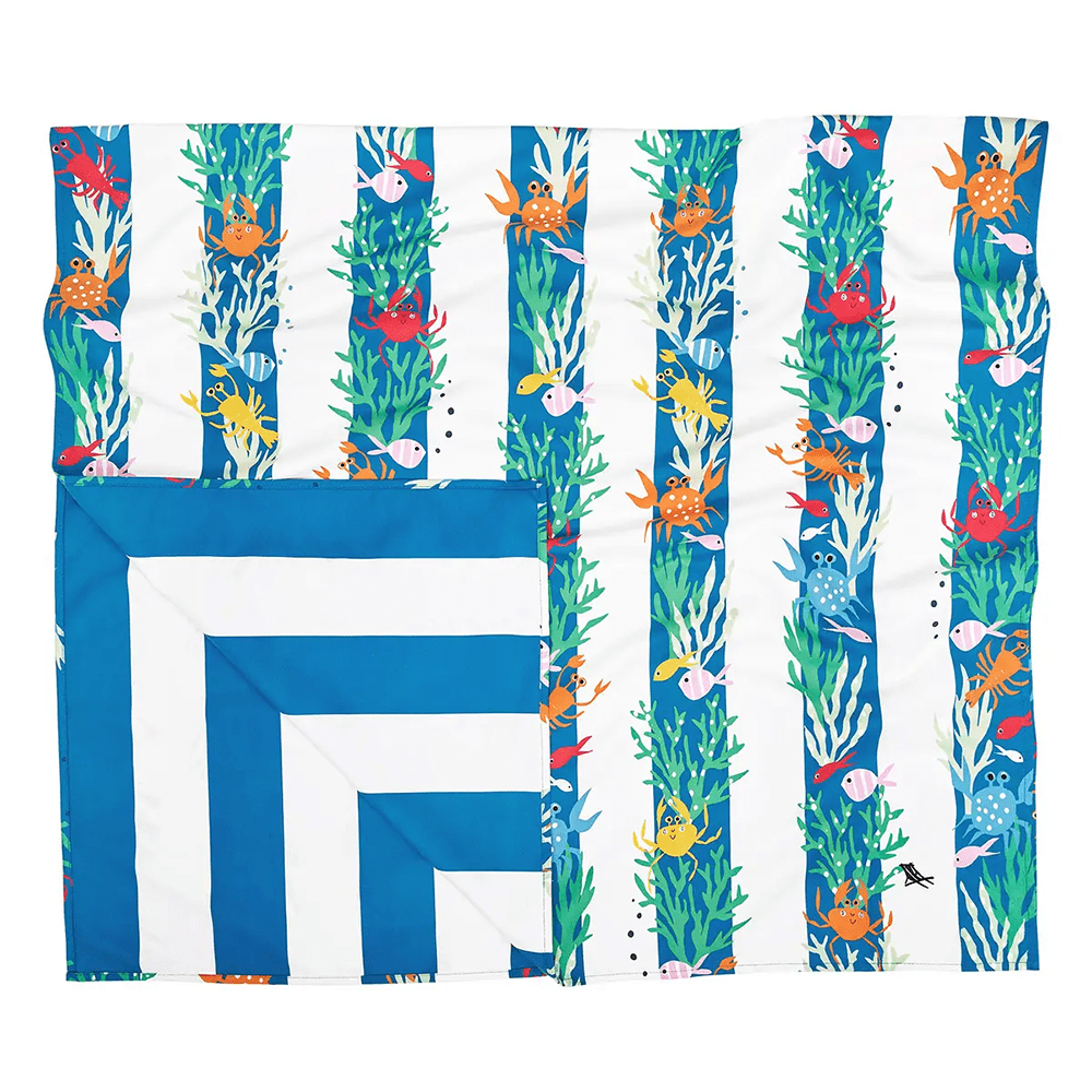 Kids Quick Dry Beach Towel, Reef - 2 Size Options, Shopsweetluluss