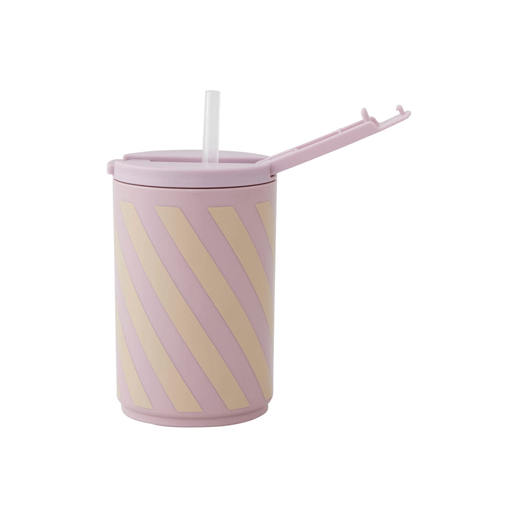Kids Travel Cup - Lavender Stripes, Shopsweetluluss