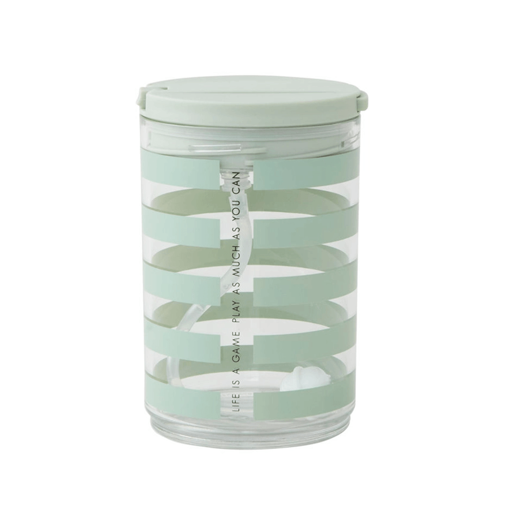 Kids Travel Cup - Mint Stripes, Shopsweetluluss