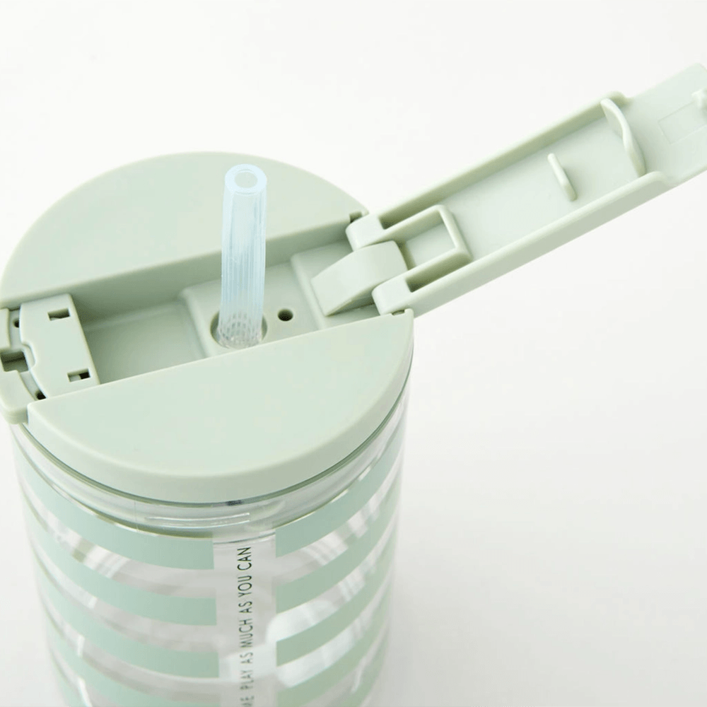 Kids Travel Cup - Mint Stripes, Shopsweetluluss