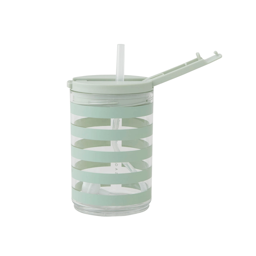 Kids Travel Cup - Mint Stripes, Shopsweetluluss