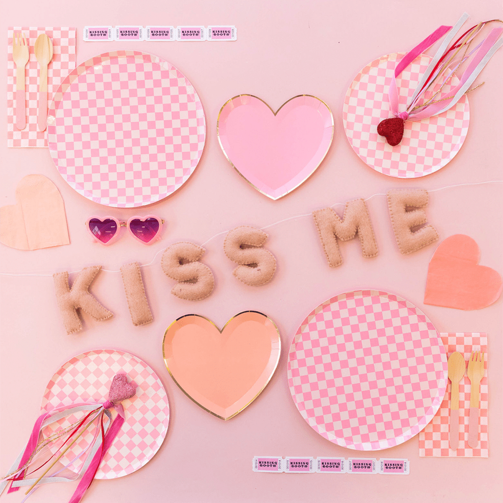 Kiss Me Wool Felt Garland, Shopsweetluluss