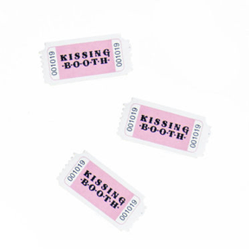 Kissing Booth Ticket Embellishments, Shopsweetluluss