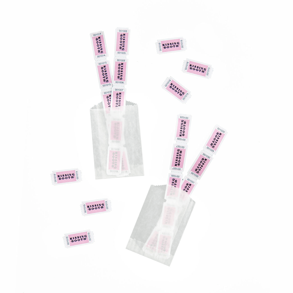 Kissing Booth Ticket Embellishments, Shopsweetluluss