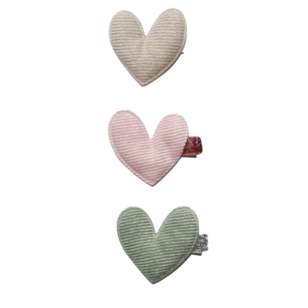 Knit Shimmering Heart Hair Clip - 3 Color Options, Shopsweetluluss