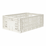 Folding Crate, Coconut Milk - 3 Size Options, Shopsweetluluss