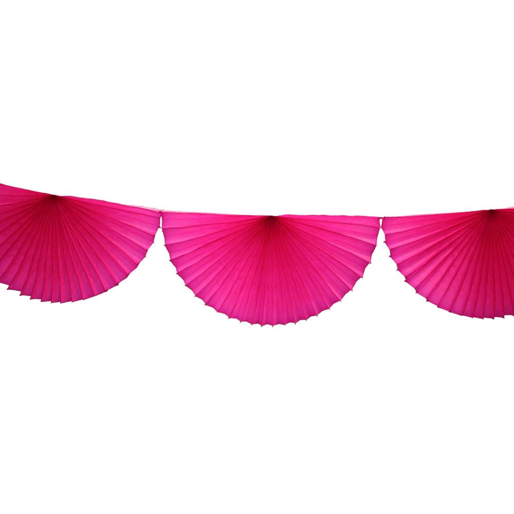 Large Tissue Bunting Garland - Cerise, Shopsweetluluss