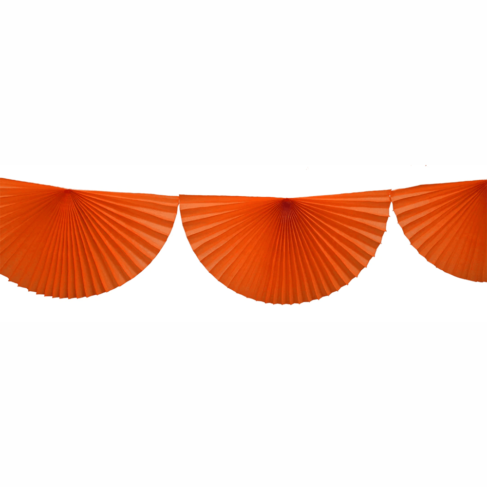 Large Tissue Bunting Garland - Orange, Shopsweetluluss