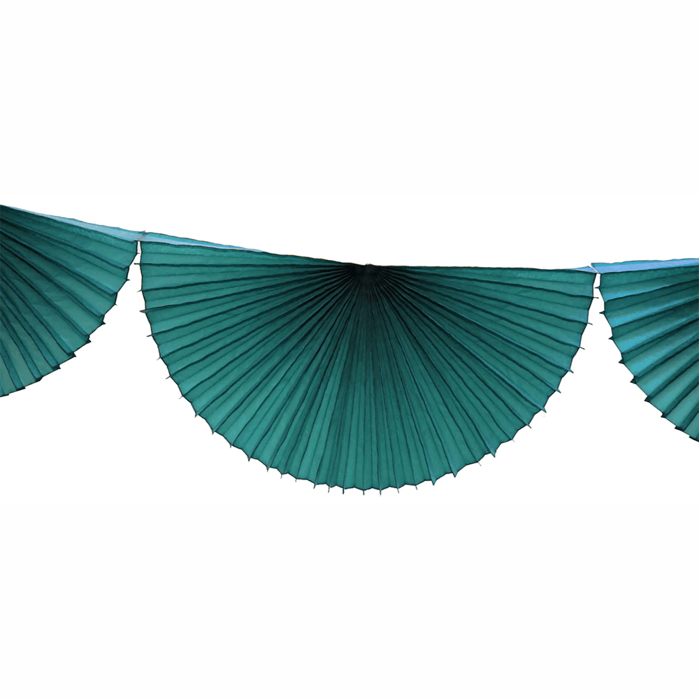 Large Tissue Bunting Garland - Teal, Shopsweetluluss