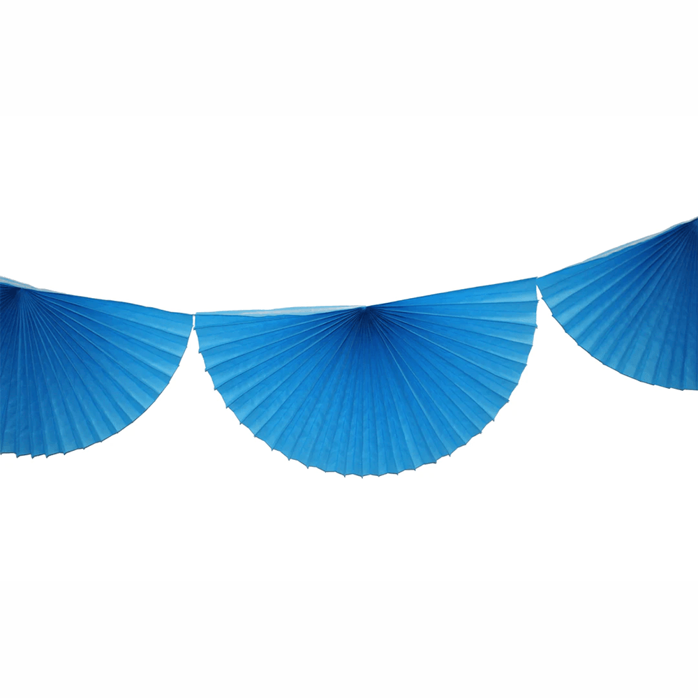 Large Tissue Bunting Garland - Turquoise, Shopsweetluluss