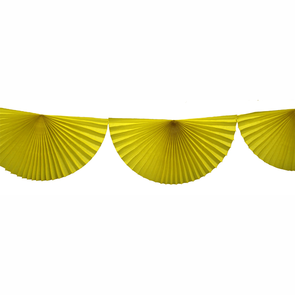 Large Tissue Bunting Garland - Yellow, Shopsweetluluss