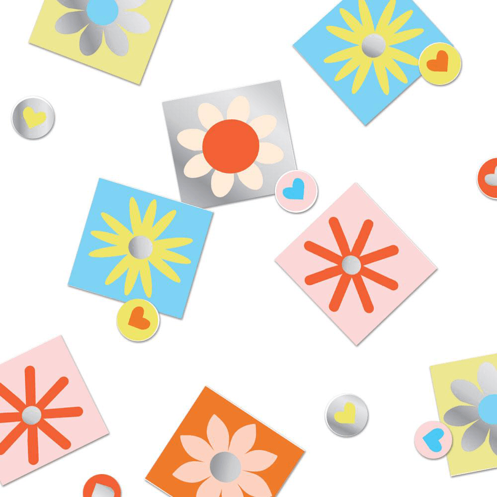 Lazy Daises Sticker Confetti
