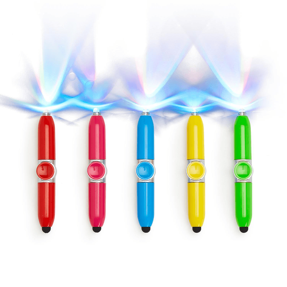 Light Up Stylus Spinner Pen - 5 Color Options, Shopsweetluluss