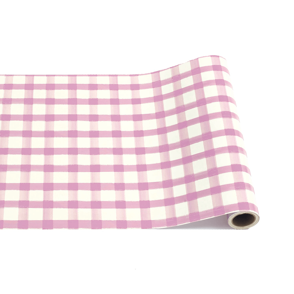 Lilac Painted Check Paper Runner, Shopsweetluluss