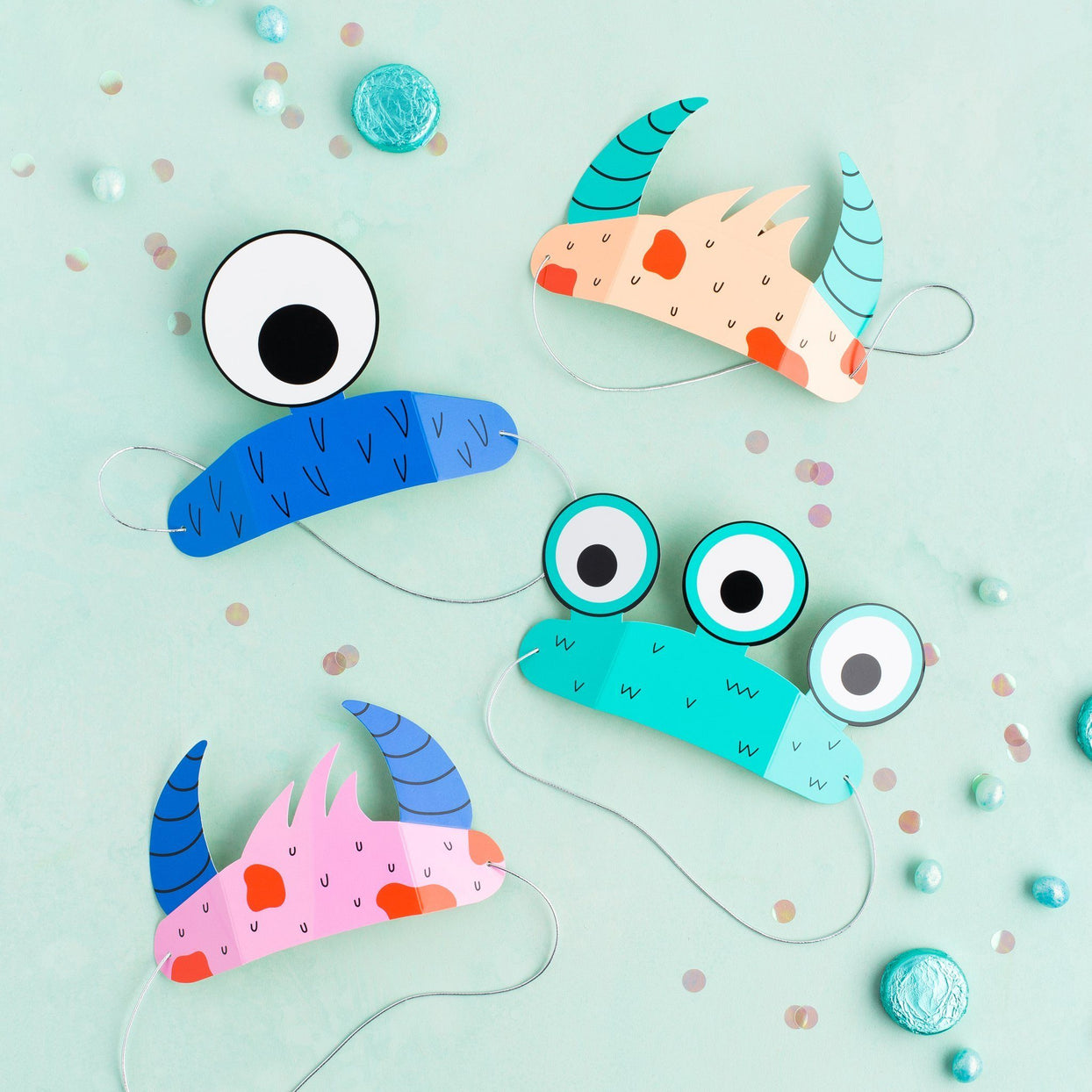 Little Monsters Party Headband Set, Shopsweetluluss