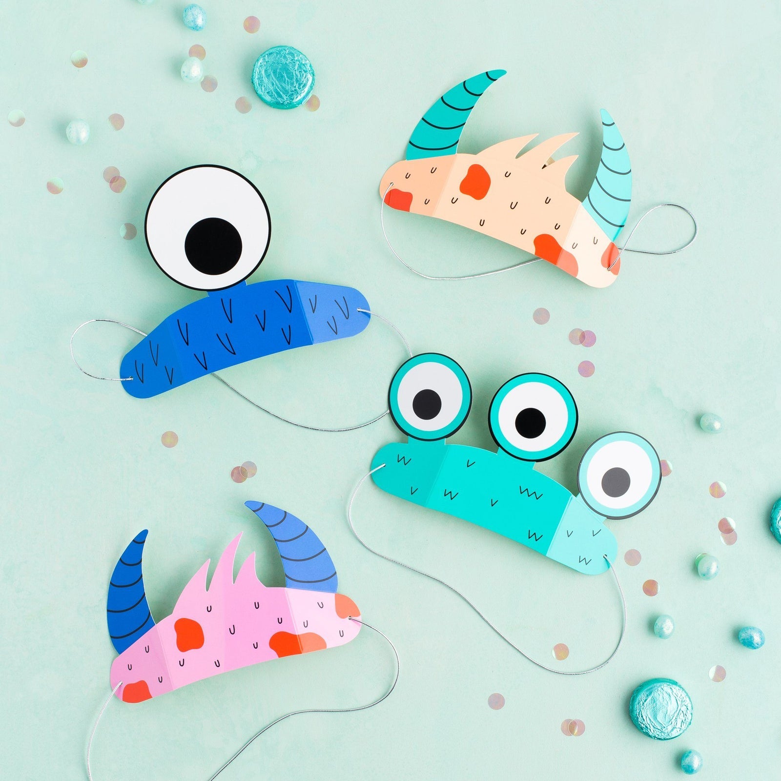 Little Monsters Party Headband Set, Shopsweetluluss